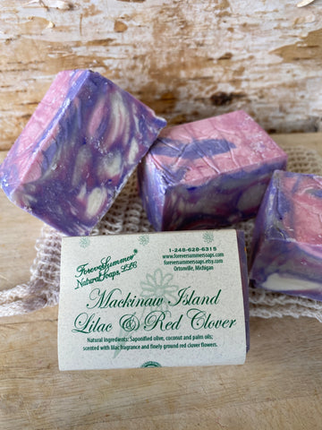 Mackinaw Island Lilac & Red Clover Michigan Olive Oil Soap