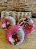 Mini Peppermint Stick Doughnut Bath Bomb