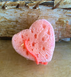 Heart Olive Oil  Soap Infused Sponges