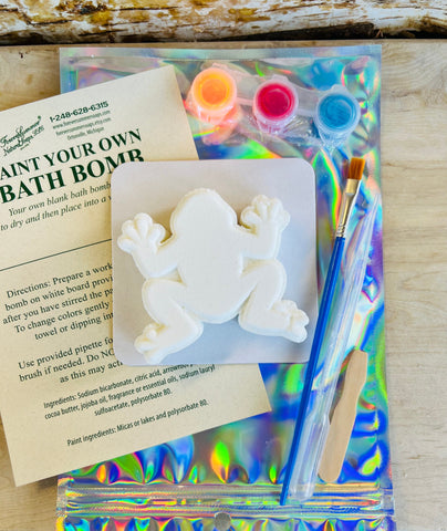 Paint Your Own Frog Bath Bomb Kit