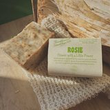 Tallow Natural Soap- ROSIE Flower with a Little Power- Rose, Sweet Blood  Orange, Pettigrain Natural Tallow Soap