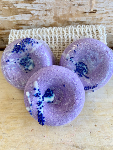 Mini Lavender Doughnut Bath Bomb