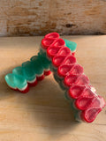 Peppermint Ribbon Candy Olive Oil Glycerin Soap