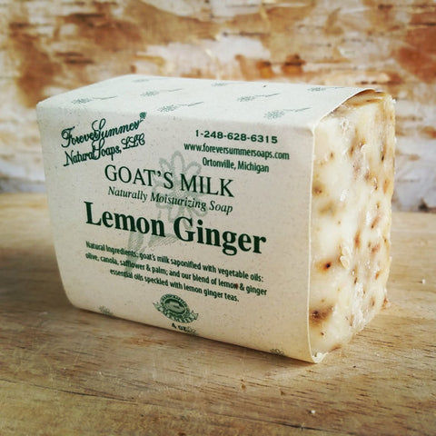 Lemon Ginger Goat's Milk Soap - Lisa-Marie's Made in Maine