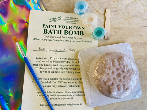 Paint Your Own Bath Bomb Snowflake Kit